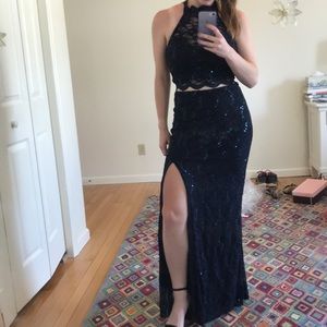 B-Darlin Two-Piece Prom Dress